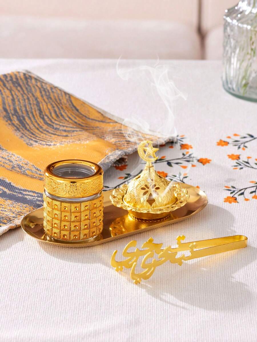 1 件套 北欧纯色拉玛香薰炉 创意香炉夹 桌面摆件 檀香熏香 熏香驱散香薰炉 拉玛礼物 星星 月亮 灯笼 - 彩色 - 查看 1