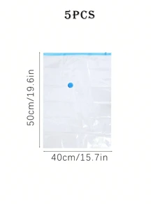 5/1 pièce Sac de rangement sous vide, sac de compression de voyage, sac de compression transparent, sac de rangement pour vêtements d'été, sac de rangement étanche en PVC, anti-insecte, anti-moisissure, convient pour couette, vêtements, usage domestique, linge de maison, couette, sac de rangement sous vide, sac de rangement pour chaussures, couette, sac de rangement pour vêtements, accessoires de voyage, convient pour armoire, chambre à coucher, rangement de vêtements de salle de bain, sac de rangement de voyage, sac de rangement gain de place pour la maison, sac de rangement de voyage