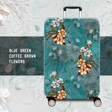 1pc Classic Retro Floral Print Pattern Series, Thickened Suitcase Protective Cover, Thickened Suitcase Accessories, Suitable For Business, Business Trips, Vacations, Travel, Luggage Check-In, Back To School, Add Color To Your Suitcase. Suitable For 20-28 Inch Suitcases. Bag For School School Accessories School Stuff - Multicolor - View 24