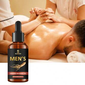 男士私密按摩油 - 适用于私密部位 - 人参萃取物 - 适合敏感肌肤长时间使用 - 男士精油 - 旅行携带方便 - 30ml