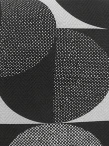 4/6/8pcs Geometric Pattern Chaise Lounge Slipcovers, Black White Gray, Suitable For All Seasons, Washable Sofa Covers For Office, Living Room Home Decor