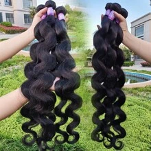 Body Wave Human Hair Bundles 8- 30 Inch 1/2/3PCS Bundles Raw Hair 100% Human Hair Brazilian Hair Bundles Weaving Extensions