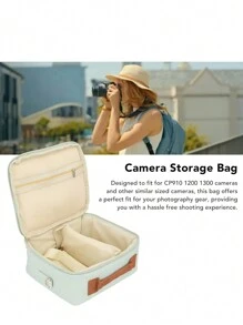 Camera Bag For Thickened Camera Protective Case Large Capacity With Adjustable Strap For CP910 1200 1300 DSLR, Portable Travel Storage Cover Bag With Handle Zipper Toiletry Bag Wash Bag Toiletry Travel Bag Makeup Storage Beach Beach Bag Vacation Holiday Essentials School Supplies Travel Essentials Ladies For College Dorm Bathroom