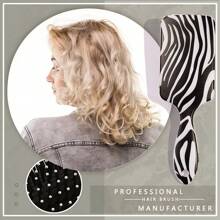 1 pieza Cepillo de pelo con estampado de leopardo/vaca, cepillo desenredante antiestático y de masaje adecuado para todo tipo de cabello, ondulado/rizado/grueso/largo/corto/seco-húmedo