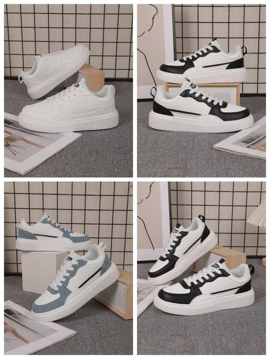 Unisex Lässig Sneaker, bequeme Sportschuhe, geeignet für Jugendliche, Outdoor, Sport, Urlaub, Reisen, Abschlussgeschenke, Geburtstags-Kleideraccesoires, leichte EVA-Sohle, Farbblockdesign