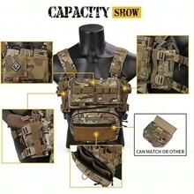 EMERSONGEAR Tactical Micro Vest, MK3 Modular Micro Fight Chest Rig