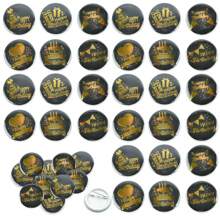 72PCS Birthday Tinplate Badge, Birthday Badge, Perfect Celebration Accessory For Unforgettable Party Best Gifts