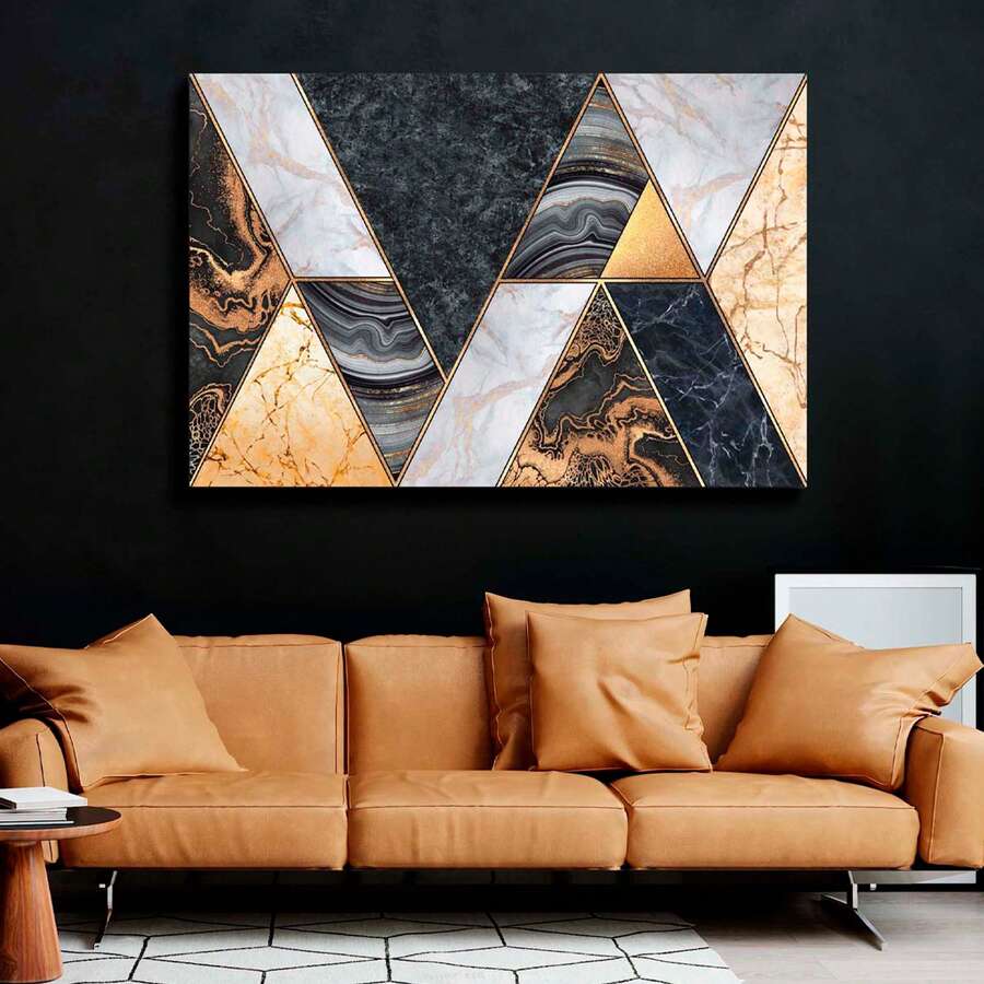 Marbled In Geometric Figures