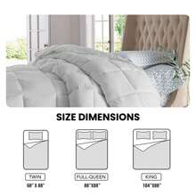 All Seasons Super Soft And Plush Down Alternative Comforter - Available In 8 Colors & 2 Sizes - White - View 4