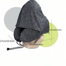 Travel Neck Pillow, Upgraded Airplane Travel Neck Pillow 100% Pure Memory Foam Travel Pillow For Flight Headrest Sleep, Portable Airplane Accessories