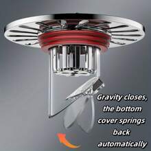 1pc Stainless Steel Floor Drain With Anti-Odor & Insect Prevention Bathroom Toilet Floor Drain Core Sewer Outlet Floor Drain Core Large Panel Insect-Proof Anti-Return Water Anti-Odor Floor Drain Universal Sealing Plug - Fit For Bathroom, Shower, And Kitchen Sink