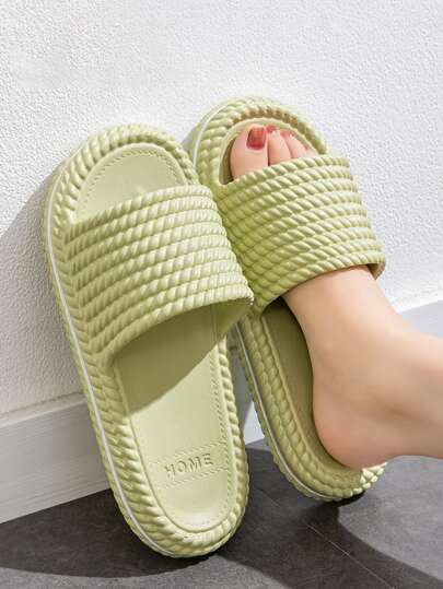 Women's Summer New Indoor Slippers, Bathroom Shower Non-Slip Odor-Resistant EVA Flat Sandals, Unisex Couples