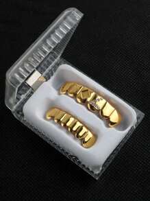 1 套水晶数字“7”牙齿装饰首饰、派对夜总会配饰、情人节礼物 - 彩色 - 查看 12