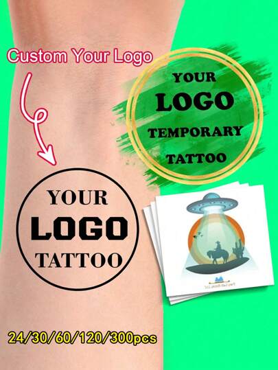 12/24/30/60/120/300pcs Custom Temporary Tattoo Stickers, Suitable For Various Parties Such As Birthday Celebrations, Weekend BBQs And Cocktail Parties, Convenient Handmade Use, Favorite Single Party Temporary Tattoos, Custom Temporary Tattoo Stickers, Suitable For Christmas, Holiday Parties, Surprise Your Loved Ones, Birthdays, Adult Parties, Boys Or Girls' Gatherings