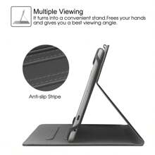 Universal 9",9.7",10.1",10.2",10.5",10.9",11" Tablet Case,Protective Cover Stand Folio Case For 9-11 Inch Tablet,Tablet Case Cover With Pen Holder Compatible With Ipad, Other Tablet - Black - View 3