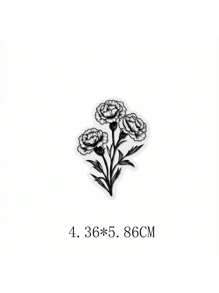 SCXXBSW 50pcs Black And White Plant Cartoon Graffiti Stickers Decorative Water Cups Notebook Luggage Double Transparent Waterproof Stickers - Multicolor - View 3