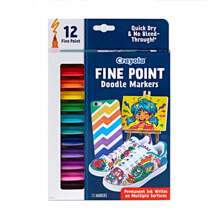 Crayola 丙烯颜料涂鸦棒（12 支装）、丙烯颜料记号笔套装、快干、适用于多种表面、不易弄脏、一套用于学习绘制自己的漫画画、适合 8 岁及以上儿童的创意活动和礼物。