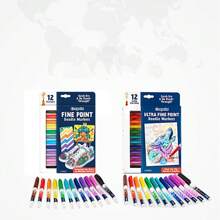 Crayola 丙烯颜料涂鸦棒（12 支装）、丙烯颜料记号笔套装、快干、适用于多种表面、不易弄脏、一套用于学习绘制自己的漫画画、适合 8 岁及以上儿童的创意活动和礼物。