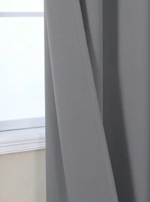 VEHEDE Set di 2 tende oscuranti beige per sistemi a binario, tende corte opache per camera da letto, con volant e nastro