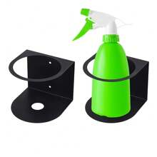 Metal Wall-Mounted Paint Spray Bottle Rack, Single/Double/Triple Hole Design, Easy Installation Storage Shelf For Garage And Home