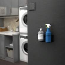 Metal Wall-Mounted Paint Spray Bottle Rack, Single/Double/Triple Hole Design, Easy Installation Storage Shelf For Garage And Home