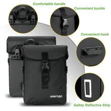 GAVTON GAVTON Electric Bike Panniers Waterproof Bike Rear Rack Bag 13L Capacity For Ebike Rear Seat Bicycle Panniers For Cycling Traveling Commuting