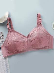 2 peças Sutiã sem Arame com Cobertura Total em Renda, Confortável e Sem Costura para Mulheres, Sensual, com Elevação e Realce, Respirável