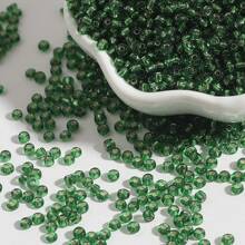 3mm-30g/900pcs,Glass Seed Beads Bulk,Small Craft Beads,Small Beads,Transparent Silver Lined Small Round Pony Beads Bulk For Jewelry Making,Loose Spacer Beads For Jewelry Making Supplies,DIY Crafts Necklace