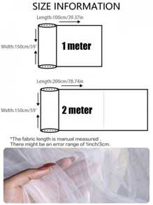 1 Stück seidig weiches Tüll-Organza Gewebe, hohe Dichte, DIY Tüll Rock, Kleid, Hochzeitsdekoration