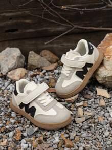 1 Pair 2024 New Spring/Autumn Kids Sports Shoes, Casual Versatile Sneakers For Boys, Soft Sole Comfortable Trainers For Girls, Suitable For Outdoor, Sports, School, All Seasons