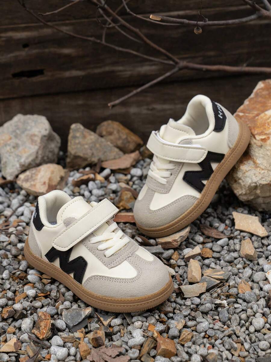 1 Pair 2024 New Spring/Autumn Kids Sports Shoes, Casual Versatile Sneakers For Boys, Soft Sole Comfortable Trainers For Girls, Suitable For Outdoor, Sports, School, All Seasons