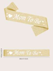 Mom To Be Sash Baby Shower - Gender Reveal Sash For Mom To Be Pins Baby Shower Sash - Mommy To Be Sash For Baby Shower Sashes For Mom, Mother Day - Multicolor - View 2