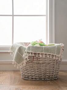 Tokoto 1 chiếc khăn trải bàn nhỏ bằng vải polyester dệt kim Jacquard, có nhiều màu sắc, miếng lót đĩa vuông đơn giản họa tiết sọc Bohemian, khăn ăn, khăn trải bàn thích hợp cho nhà hàng, khách sạn, phòng ngủ, bàn ăn, tủ đầu giường, tủ giày, ghế sofa, giỏ đựng, ngoài trời, trang trí lễ hội, mọi mùa - Nhiều màu - Xem 10