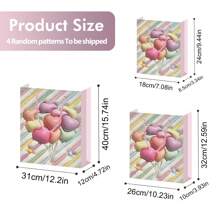 24 件装大号爱心礼品袋，适用于生日、母亲节、周年纪念日、新娘送礼会派对用品 - colorful - 查看 2