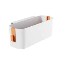 1 Pieza Organizador tipo cesta para cabecera, cesta de almacenamiento lateral para cuna de bebé, estantería colgante, contenedor de almacenamiento para escritorio