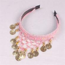 1 Stück Bohemian Stil Strass Kopfkette - Vintage Perlen Stirnband für Frauen, geeignet für Partys, Bühnenauftritte, Bauchtanz, Tanzkopfschmuck