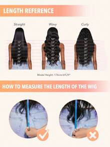 13x4 Body Wave Lace Front Wigs Human Hair Pre Plucked 24 Inch 180% Density Lace Front Wigs For Women Body Wave Wigs Natural Black Unprocessed Brazilian Remy Human Hair With Baby Hair - Natural & Black - View 10
