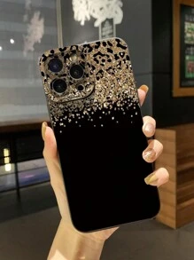 1 件渐变豹纹防震保护手机壳，适用于 Apple//Galaxy/Infinix/Redmi/OPPO/VIVO/Realme - 黑色 - 查看 3