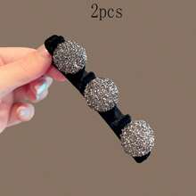 1/2/3 Stück modische luxuriöse Strass-Seitenklemmen, mehrschichtige Cut Out strukturierte Prinzessin Alligator Haarspange, Haarzubehör, Haarstyling-Tools, Schönheitszubehör, Locken Haarzubehör