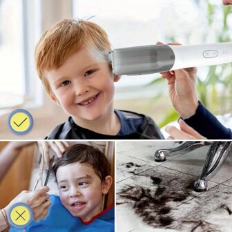 Elektrische tondeuse, ultrastille slimme vacuüm tondeuse, automatisch zuigende trimset, professionele oplaadbare lichaamshaartrimmer, scheerapparaat voor mannenbaard, vakantiecadeau
