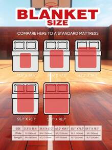 1pc Custom Blanket, Personalized Ball Games Blanket With Text, Christmas Blankets, Teenager Gift, Ball Game Player, Gifts For Grandson, Born To Play Ball Games, Suitable For Bedroom Bed, Sofa, Office Multi-Purpose Throw Blanket, For Office, Outdoor Camping Travel For Couples Valentine's Day, Birthdays, Christmas, Anniversaries, Graduation, Father's Day Bed, Car, Tea Room, Bedroom, Bathroom, Living Room, Dining Room - Basketball 1 - View 8