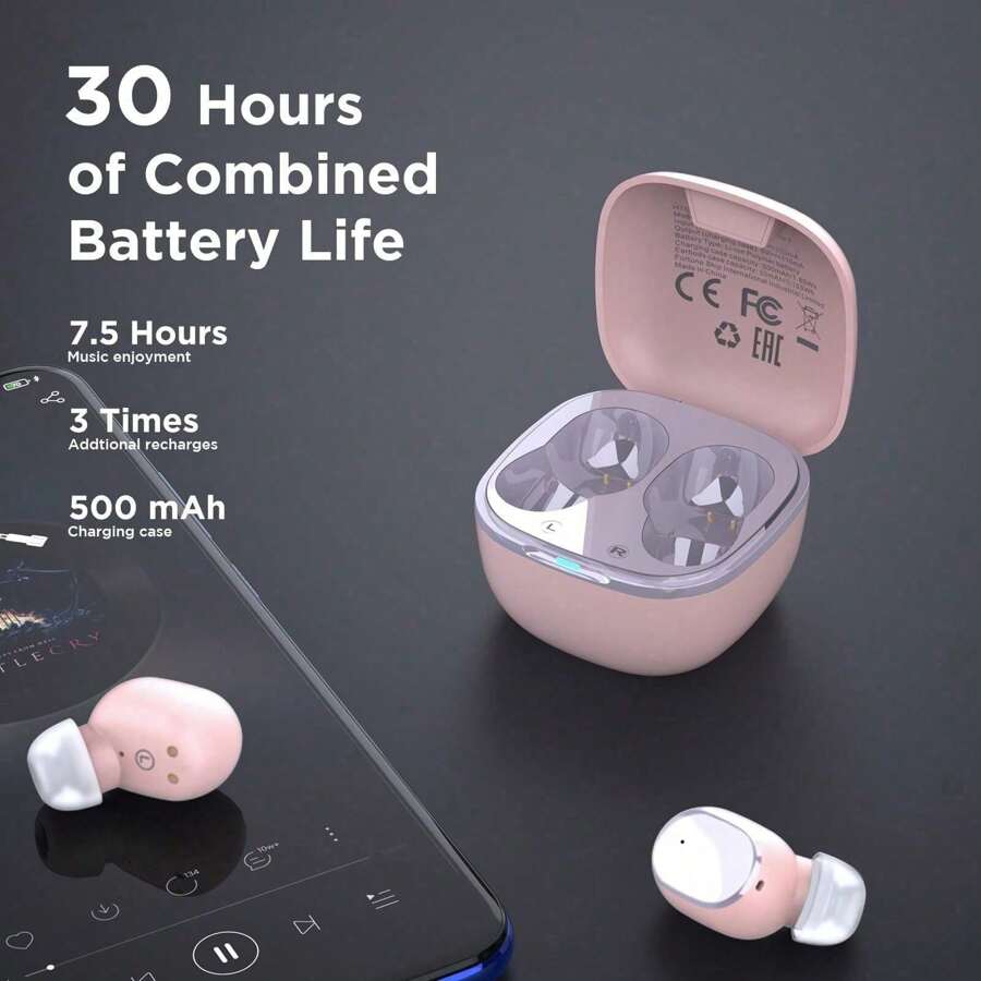 HTC True Wireless Earbuds 2 Bluetooth 5.1 With USB-C Charging Case, 32 ...