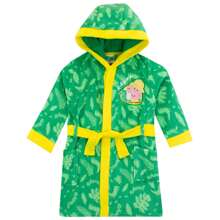George Pig Pyjama And Robe | Boys Dinosaur Peppa Pig Long Sleeve Pyjamas | George Pig Dressing Gown And PJ | Officially Licensed - Green - View 4