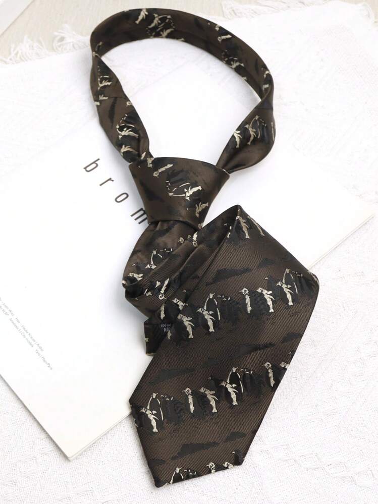 1 st Cartoon Penguin Print Skinny Slips, Casual Streetwear för män och kvinnor - Multifärgad - Visa 9