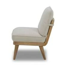 Better Homes & Gardens Springwood Slipper Chair, Light Honey