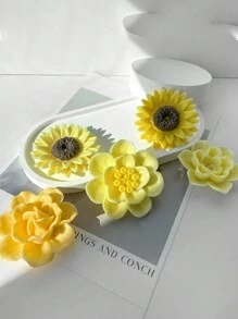 Versatile Silicone Daisy & Sunflower Flower Molds For DIY Resin Jewelry, Hair Clips, Shoe Accessories, Scented Candles, Party Decor, Weddings & Mother's Day - Reusable 3D Silicone Candle Molds For Crafting And Decoration