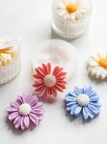 Versatile Silicone Daisy & Sunflower Flower Molds For DIY Resin Jewelry, Hair Clips, Shoe Accessories, Scented Candles, Party Decor, Weddings & Mother's Day - Reusable 3D Silicone Candle Molds For Crafting And Decoration