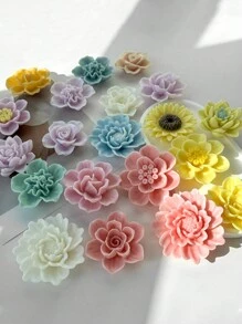 Versatile Silicone Daisy & Sunflower Flower Molds For DIY Resin Jewelry, Hair Clips, Shoe Accessories, Scented Candles, Party Decor, Weddings & Mother's Day - Reusable 3D Silicone Candle Molds For Crafting And Decoration