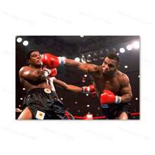 1 件装墙面艺术海报无框拳击励志帆布画每个人都有计划直到他们被打到嘴巴海报印刷品迈克泰森墙面艺术流行 - 彩色 - 查看 21