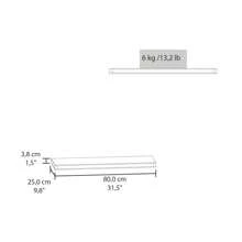 Iva Floating Shelf In Melamine X2 Taupe